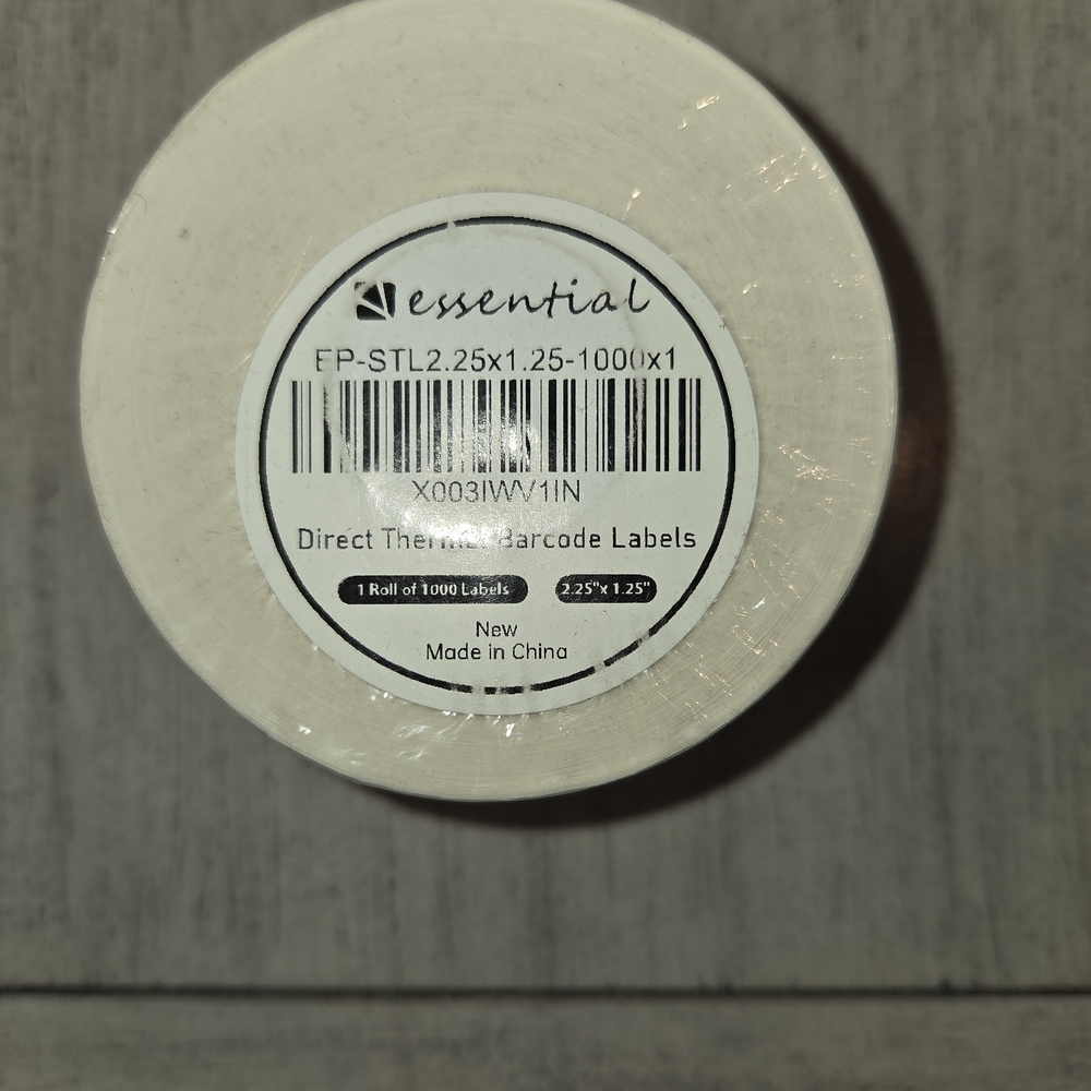 Essential White Direct Thermal Barcode Labels - NEW